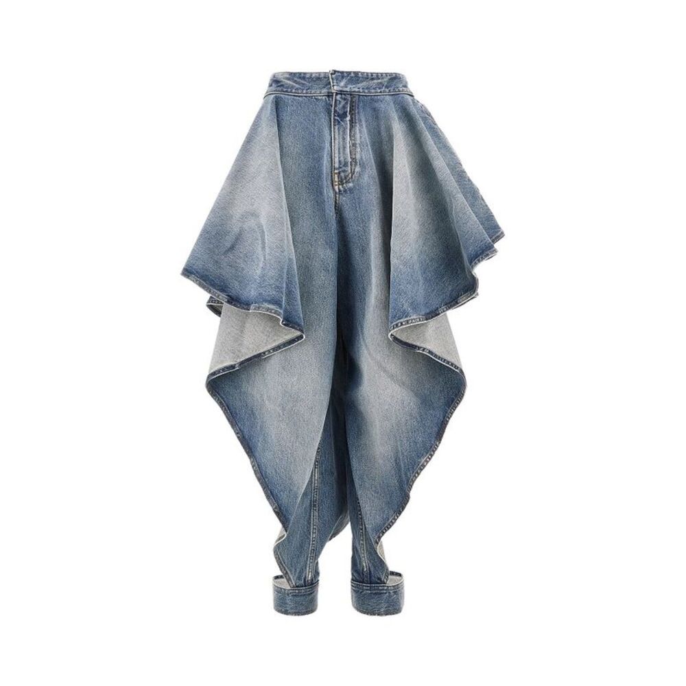 Alaia Women Panelled Jeans With Cuff